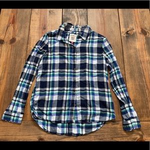 SOLD - Juniors Flannel Long-sleeve Shirt